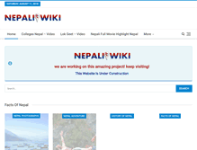 Tablet Screenshot of nepaliwiki.com